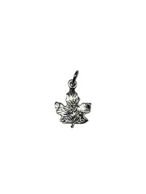 Sterling Silver Maple Leaf Charm Pendant 🍁